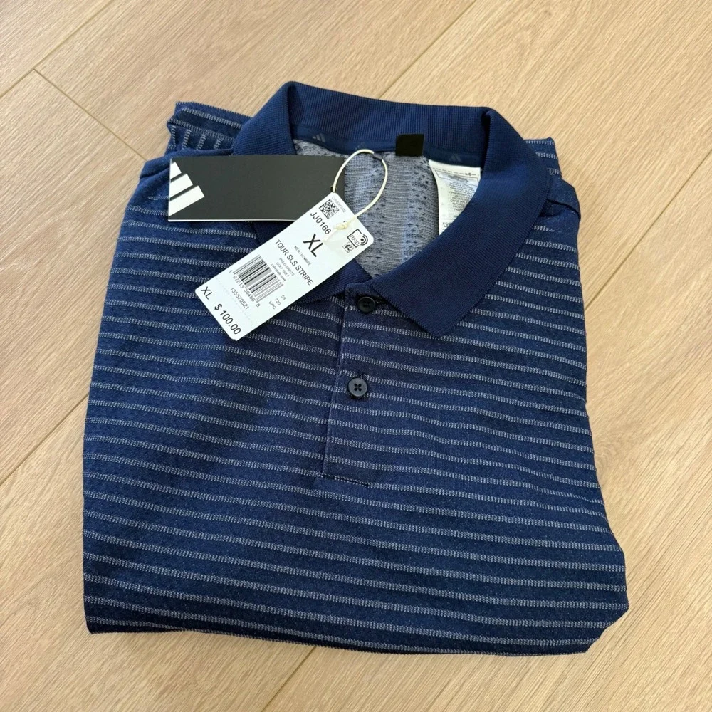 Adidas Golf Men's Ultimate365 Tour Seamless Stripe Golf Polo Shirt XL JJ0166 NEW